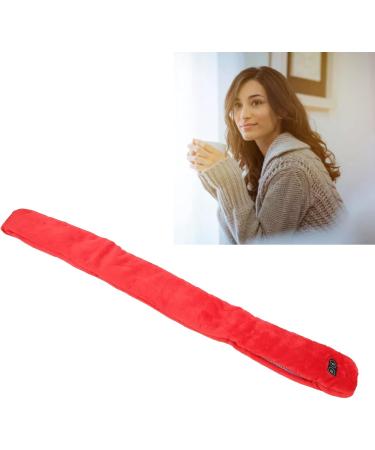 Heated Scarf - Adjustable Temperature Heating Scarf for Daily Use | Red | Best for Warmth & Comfort - Buy Online on SooperMarket.com