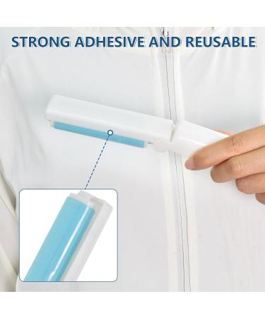 4-Piece Reusable Washable Lint Roller Set - Portable Sticky Rollers for Furniture Carpets & Clothes Cleaning - Buy Online on SooperMarket.com