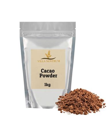 Cacao Powder 1kg by Villa Nostrum - Cacao Powder for Decadent Treats Smoothies and Baking Perfect for Vegan Lifestyles