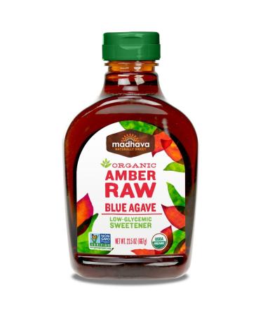 Madhava Organic Agave Nectar, Amber, 23.5 oz