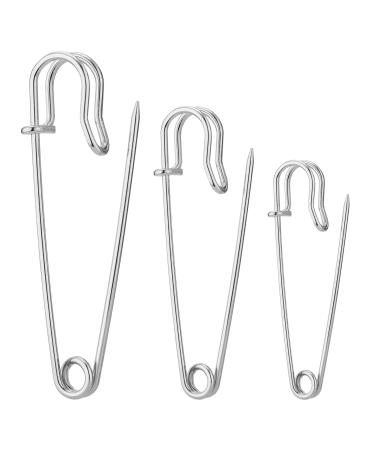 Large Safety Pins Pack of 40 Safety Pins Heavy Duty Assorted (2 2.5 3) Blanket Pins Safety Pin Extra Sturdy Bulk Pins for Blankets Skirts Crafts Kilts