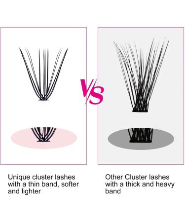 Fadlash Cluster Eyelash Extension 20 Root 0.07mm D Curl 11mm Individual Lashes - DIY Self-Application Extensions - Buy Online on SooperMarket.com