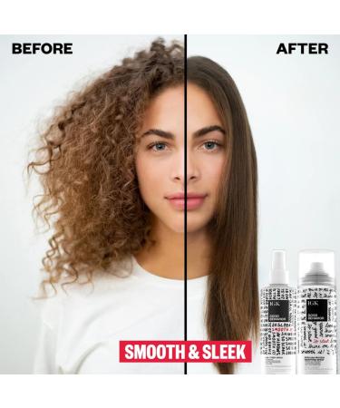 IGK GOOD BEHAVIOR Set | 4-in-1 Prep Spray + Spirulina Protein Smoothing Spray | Frizz Control + Heat Protectant | Vegan + Cruelty Free Good Behaviour 5.6 Fl Oz + 7 Fl Oz (Pack of 2) - Buy Online on SooperMarket.com