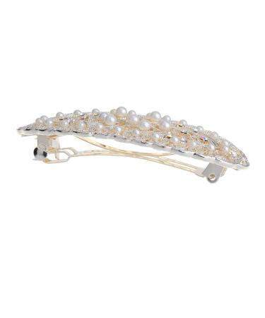 IPINK Pearl Flower Hair Clip Barrette - Elegant Women's Hairpin - Buy Online on SooperMarket.com