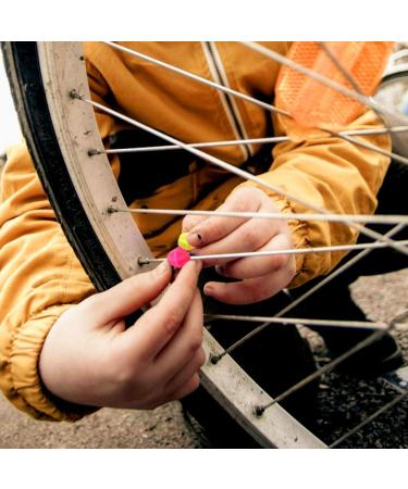 KLOUD City Assorted Colors Bike Bicycle Wheel Spokes Plastic Clip Bead 105pcs Round Bead - Buy Online on SooperMarket.com