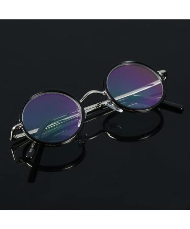 Pongnas Unisex Retro Round Reading Glasses - Stylish 150-Degree Magnifying Specs for Men & Women - 45mm Width - Buy Online on SooperMarket.com