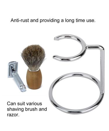 Jauarta Men's Stainless Steel Shaving Brush Stand | Razor Holder for Salon Home & Travel - Buy Online on SooperMarket.com