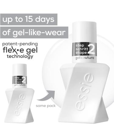 Essie Gel-Like Nail Polish Lasts Up To 15 Days With Flex.e Gel Technology No Chipping Glass-Like Shine Vegan Formula Gel Couture Shiny Top Coat 13.5 ml Gel Top Coat - Buy Online on SooperMarket.com