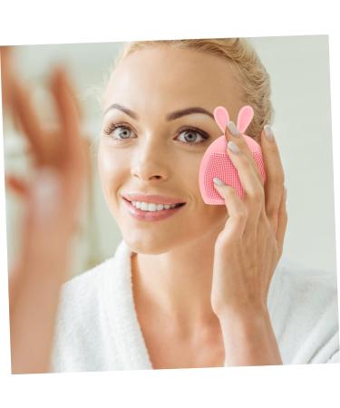 minkissy 8 Pcs Rabbit Ears Facial Brush Silicone Face Scrubber for Women Facial Cleansing Pads Facial Cleansing Brush Lady Facial Brush Face Brush Pink Detergent Miss Portable Silica Gel Light Pinkx2pcs 7.5x7.5cmx2pcs - Buy Online on SooperMarket.com