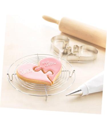 5pcs Fruit Cakes Animal Crackers Biscuits Metal Candy Ocean Cookie Chocolate Vegetable Stainless Steel Molds Eiffel Tower Shape Molds Cake Baking Molds Mini Diamond Ring Bridegroom 7.5x5.5cm Silver - Buy Online on SooperMarket.com