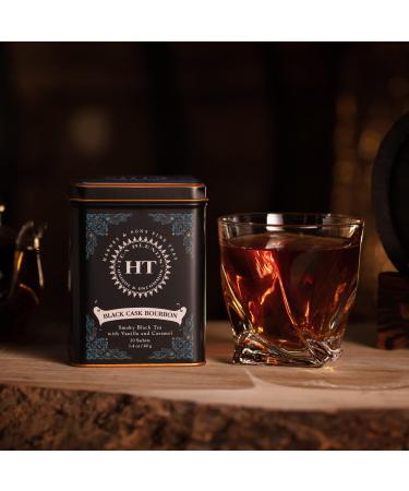 Harney & Sons Black Cask Bourbon Tea - 20 Sachets of Smoky Black Tea with Light Caramel Flavors - Buy Online on SooperMarket.com