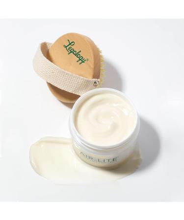 Daily Premium Skin Care Kit for Legs - Firming Cream & Exfoliating Body Brush for Contouring Lymphatic Drainage & Cellulite - Buy Online on SooperMarket.com