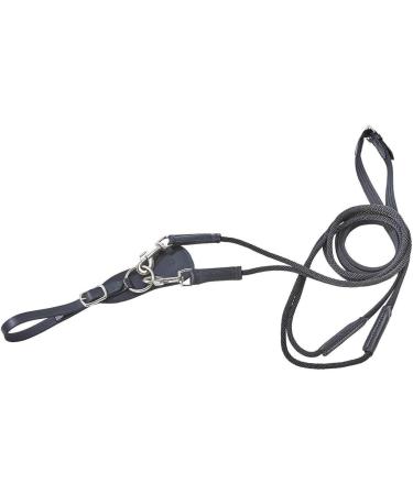 Busse Black Draw Reins - Basic Cord Nickel-Plated Fitting for Warmbloods | International Shipping Available - Buy Online on SooperMarket.com