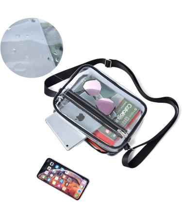 Clear Crossbody Messenger Bag - Stadium Approved for Work, Travel, and Events - Buy Online on SooperMarket.com