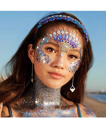 Body Glitter Gel 50ml Face Glitters Body Gel Sequins Shimmer Liquid Eyeshadow Mermaid Sequins Sparkling Chunky Body Lotion Glitter Liquid for Face Body Eye Hair Nail DIY Makeup Decoration-Silver#05 05#Silver - Buy Online on SooperMarket.com