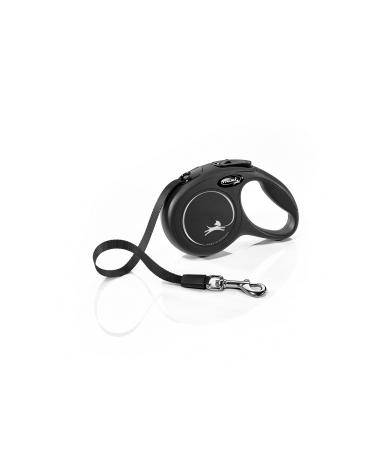 flexi New Classic XS belt 3 m black for dogs up to 12 kg black XS 3 m
