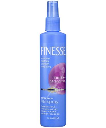 Finesse Finish + Strengthen Extra Hold Non-Aerosol Hair Spray 8.5 oz 8.53 Fl Oz (Pack of 1)