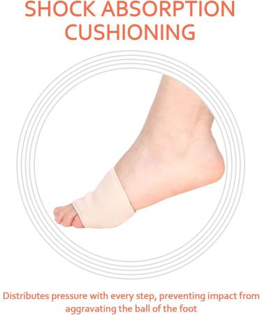 Heyu-Lotus Metatarsal Pads for Women and Men - Gel Ball of Foot Cushion Sleeves for Metatarsalgia Pain Relief and Support - Large Size - Buy Online on SooperMarket.com