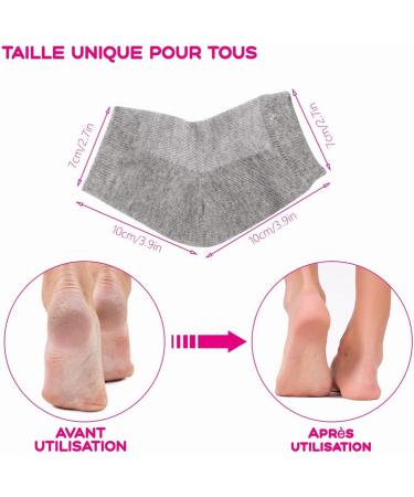 Buy 3 Pairs Moisturizing Gel Heel Socks | Soft Open Toe Socks for Dry Skin Care | International Shipping Available - Buy Online on SooperMarket.com