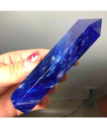 Natural Crystal Rough Natural Blue Fused Quartz Crystal Tower - Buy Online on SooperMarket.com