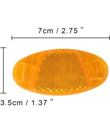 4 PCS Cyberone Oval White Bicycle Wheel Spoke Reflectors for Mountain & Road Bike Safety - Buy Online on SooperMarket.com
