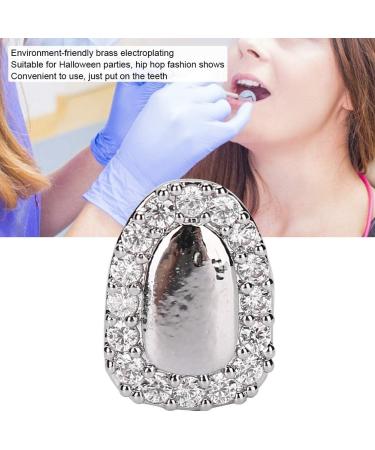 Teeth Single Tooth Hip Hop Teeth Decoration Bling Teeth Tooth Single Grill Cap for Teeth Mouth for Halloween Party Hip Hop Show Accessories Teeth Grills(Silver) - Buy Online on SooperMarket.com