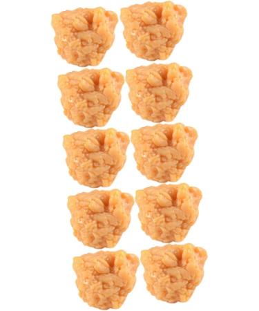 Vaguelly 20 Pcs Simulation Popcorn Chicken Fake Chicken Simulated Roasted Chicken Nuggets Chicken Nuggets Fake Desk Top Decor Realistic Meat Model Toys for Child Pvc Food Chicken Wings 3X2.5X2CMx2pcs 1 - Buy Online on SooperMarket.com