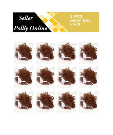 20 Pcs Coffee Invisible Bun Hair Nets for Women - Elastic Edge Mesh - Buy Online on SooperMarket.com