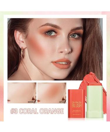 Lovelycat On-the-Go Makeup Blush Stick Tinted Moisture Stick Shadow Lips Cheek Blusher Creamy Makeup Long Lasting Natural Nude Makeup for All Skin (orange) - Buy Online on SooperMarket.com