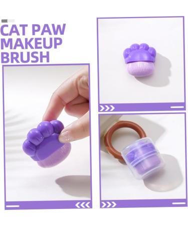 Healeved Cat Claw Foundation Brush Makeup Brush Blush Brush Portable Foundation Brush Powder Brush for Loose Powder Brush for Makeup Concealer Brush Travel Plastic Cosmetic Purple Cat Paw - Buy Online on SooperMarket.com
