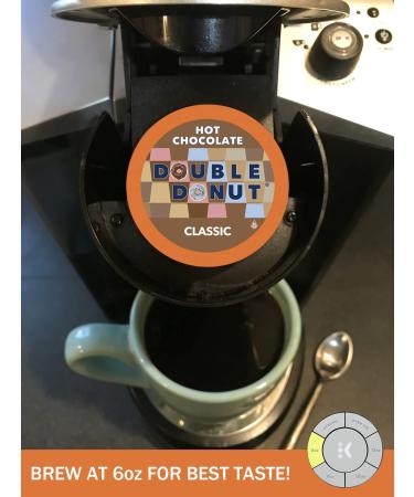 Double Donut Hot Chocolate Pods for Keurig K Cups Brewers - 24 Count Classic Hot Cocoa Pods - Buy Online on SooperMarket.com