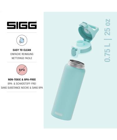 SIGG Stainless Steel Drinking Bottle 0.75L - Shield One | Carbonated Drink Safe Leak-Proof BPA-Free Lightweight - Glacier Color - Buy Online on SooperMarket.com