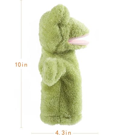 Apricot Lamb Soft Green Frog Hand Puppet - Storytelling Teaching Preschool Toy - Buy Online on SooperMarket.com