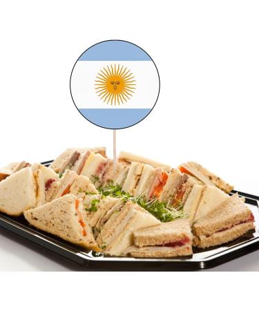 Argentina Football Silhouette Flag Mix Party Food & Cupcakes Picks Decorations Toppers World Cup 2022 (pack of 14) - Buy Online on SooperMarket.com