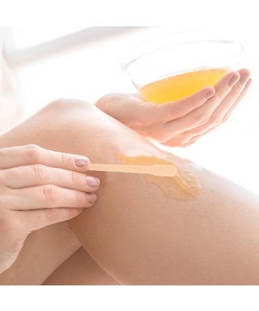 Beaupretty 100 Large Wax Sticks - Wooden Hair Removal Spatula for Smooth Skin | International Shipping - Buy Online on SooperMarket.com