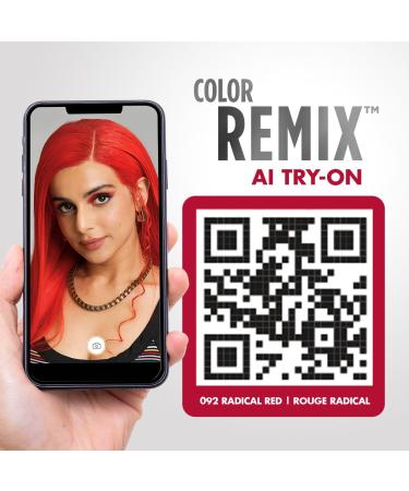 Got2b Color Remix 092 Radical Red - Customizable Semi-Permanent Hair Color for Vibrant Long-Lasting Results | Shop Internationally - Buy Online on SooperMarket.com