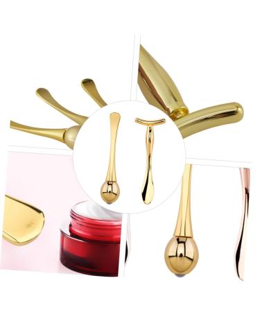 Buy 2 Sets Eye Massage Roller T-Bar & Portable Makeup Spoon | Skin Care Massage Tool for Eyes | Best Eye Cream Applicator Online - Buy Online on SooperMarket.com
