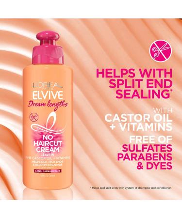 LÃ¢â¬â¢OREAL Elvive Dream Lengths Leave-In Conditioner 6.8oz - No Haircut Cream for Damaged Hair - Buy Online on SooperMarket.com