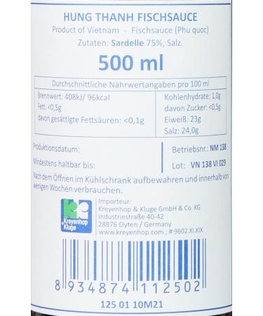Hung Thanh Fish Sauce - Pack of 2 (2 x 500 ml) | Premium International Shipping - Buy Online on SooperMarket.com