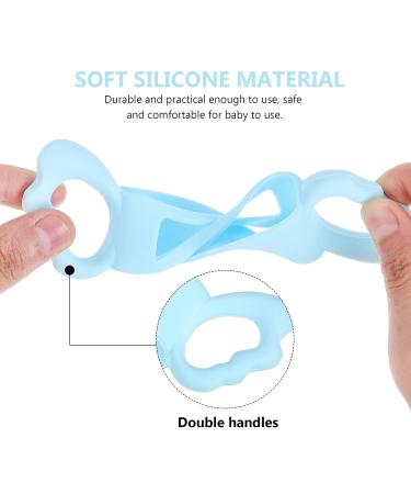 Zerodeko 4Pcs Baby Bottle Handles - Food Grade Silicone Grips for Easy Feeding - Lightweight Angel Wing Nursing Bottle Holder for Newborns, Toddlers, Infants - 4 Colors - Buy Online on SooperMarket.com