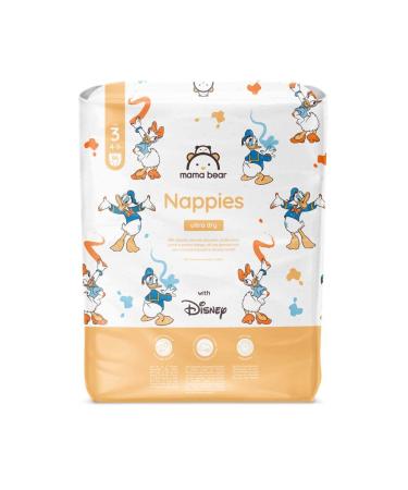 Amazon Brand: Mama Bear Disney Ultra Dry Diapers Size 3 (4-9 kg) White 86 Count 1-Pack Size 3 (4-9 kg) Single Pack