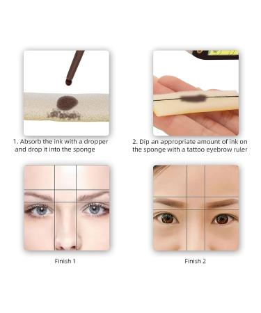 ATOMUS Eyebrow Tattoo Bow Mapper Set - Microblading Metal Brow Drawing Ruler Marker Tool Kit (Silver) - Buy Online on SooperMarket.com