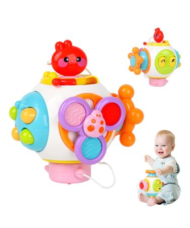 Glaitc Montessori Toy Baby 6 in 1 Busy Activity Cube for Toddlers Montessori activity cubes Toy motor cubes children
