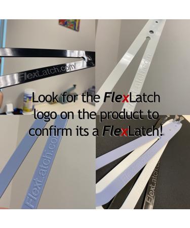 FlexLatch Cat Door Holder Latch - Bright White Alternative for Cats. Easy Install, Keeps Dogs Out. Baby Proof Design for Safety - Buy Online on SooperMarket.com