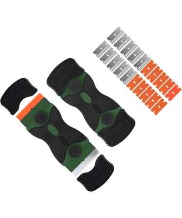 Flintronic Ceramic Hob Scraper Set - 20 Stainless Steel & Plastic Blades for Kitchen Oven Glass Ceramic Cleaning - Buy Online on SooperMarket.com