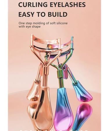 Professional Lightweight Non-Slip Silicone Eyelash Curler - Long Lasting & Portable Makeup Tool for Flawless Lashes - Buy Online on SooperMarket.com