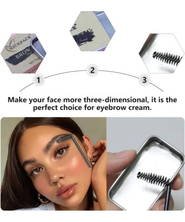 MUSISALY 3 Sets Eyebrow Soap Brow Shaping Soap 3d Brows Makeup Balm Woman Brow Soap Brow Wax Gel Texture - Buy Online on SooperMarket.com
