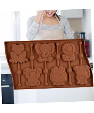 MAGICLULU 3pcs 6 Fondant Molds Animal Cake Baking Mold Silicone Gummy Mold Animal Stencils Ice Block Mold Silicone Baking Molds Candy Molds Baking Fondant Mold Cartoon Lollipop Mold mediumx3pcs As Shownx3pcs - Buy Online on SooperMarket.com