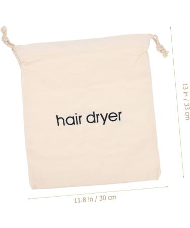 HAPINARY 2pcs Hair Dryer Storage Bag Toiletry Travel Hairdryers for Women Hair Dryer Drawstring Fabric Beige - Buy Online on SooperMarket.com
