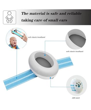 BZ Baby Noise Cancelling Headphones - Ear Protection for Newborns, Infants, and Toddlers - Ideal for Sleeping, Airplanes, Fireworks - White - Buy Online on SooperMarket.com